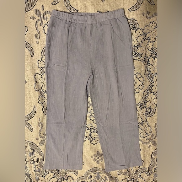 BRAND NEW - Romantichut | Blue Pocket Capri Lounge Pants - Women size XL - Picture 2 of 6